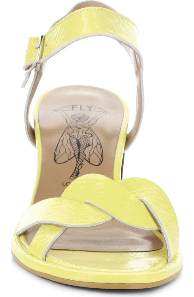 Fly London Moji Ankle Strap Sandal, Alternate, color, Lemon