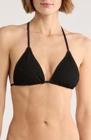 Good American Always Fit Triangle Bikini Top