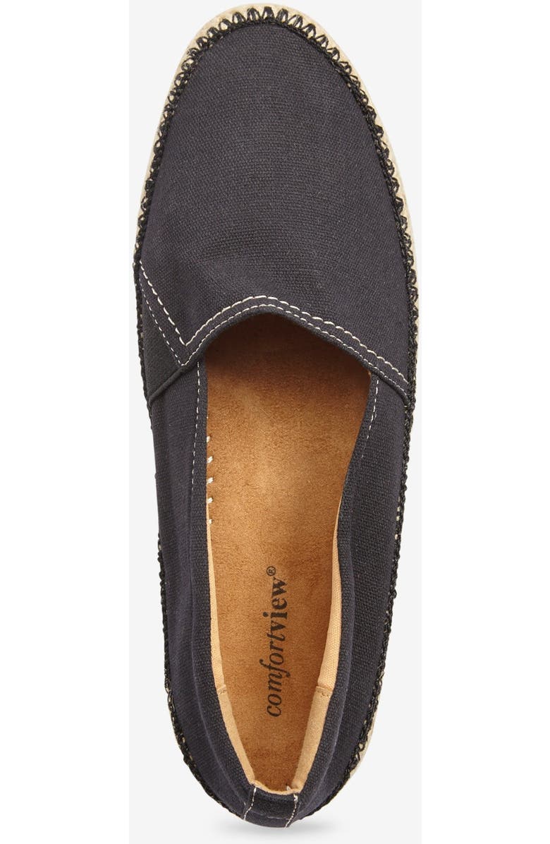 Comfortview The Spencer Slip On Flat, Alternate, color, Black