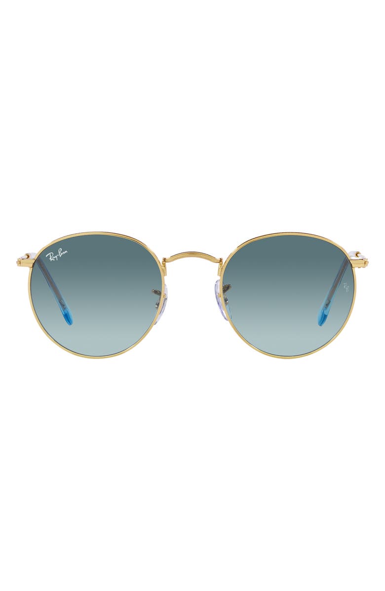 Ray-Ban Icons 50mm Retro Sunglasses, Main, color, Blue Gradient