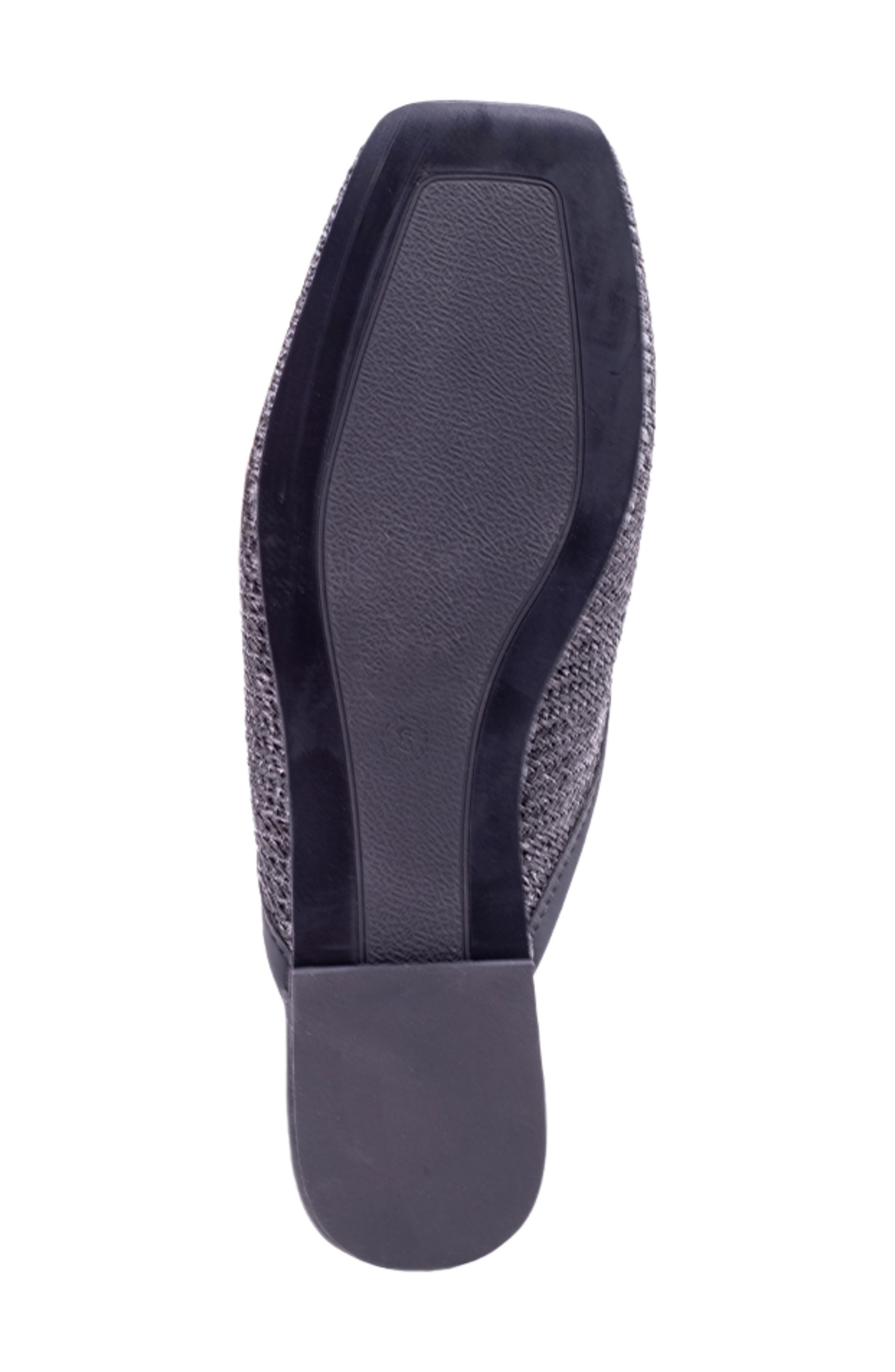 Andrea Slide Flat, Alternate, color, BLACK WOVEN