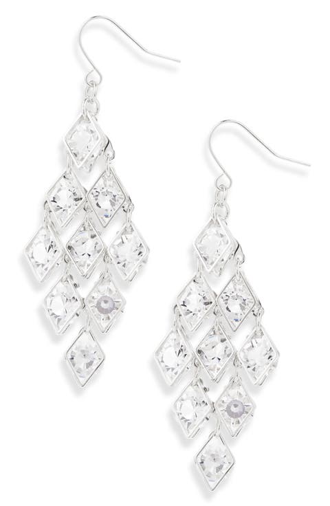 Crystal Chandelier Drop Earrings