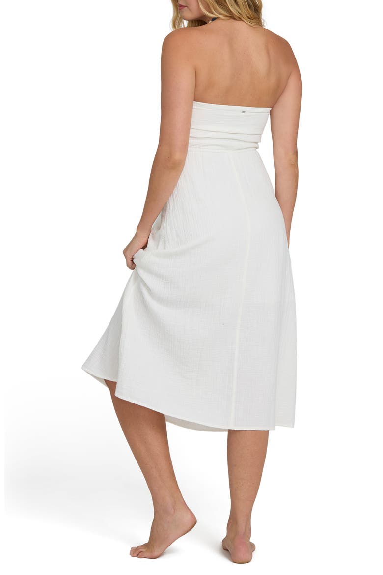In The Sky Strapless Midi Dress, Alternate, color, SALT CRYSTAL