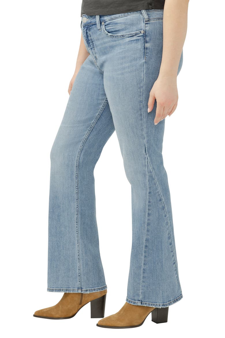 Suki Curvy Mid Rise Bootcut Jeans, Alternate, color, HAZE