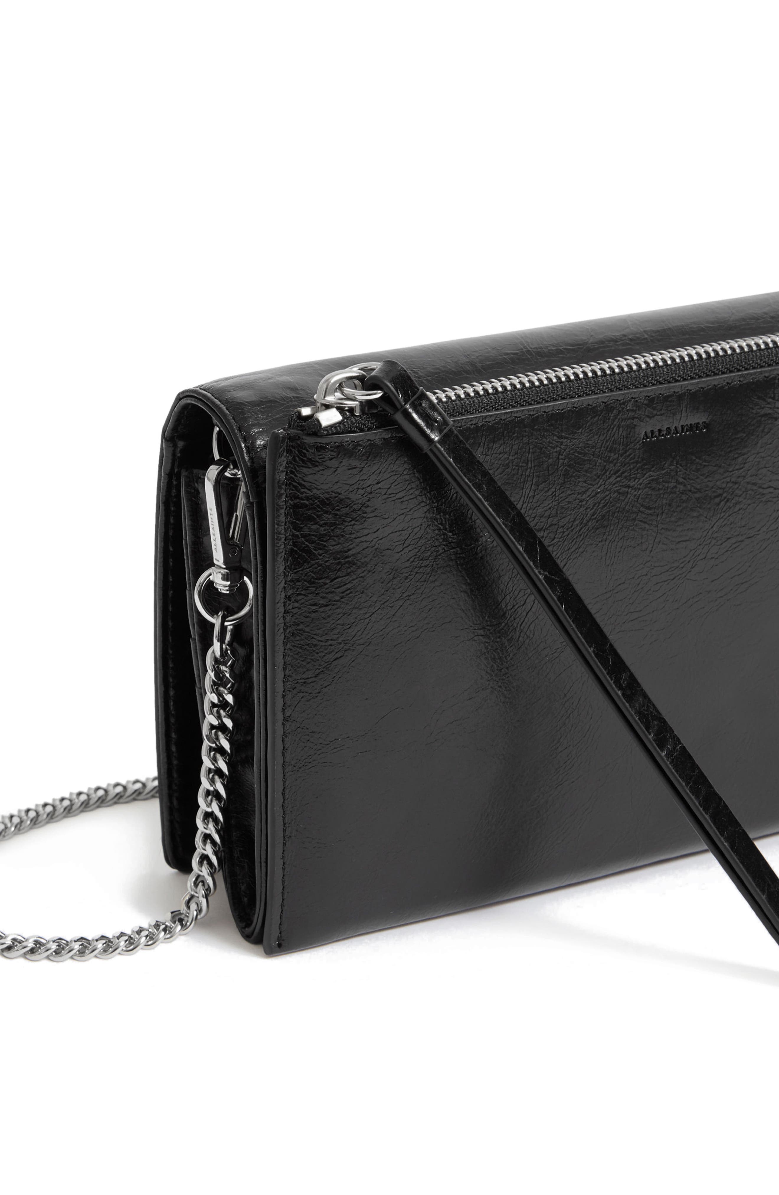 AllSaints Fetch Leather Bag, Alternate, color, 