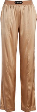TOM FORD Stretch Silk Satin Pajama Pants | Nordstrom