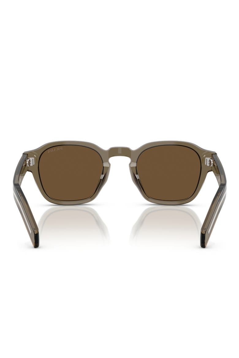 53mm Phantos Sunglasses, Alternate, color, DARK BROWN