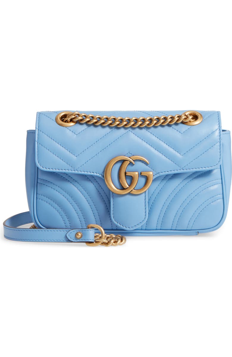 Gucci Mini GG Marmont 2.0 Matelassé Leather Shoulder Bag, Main, color,