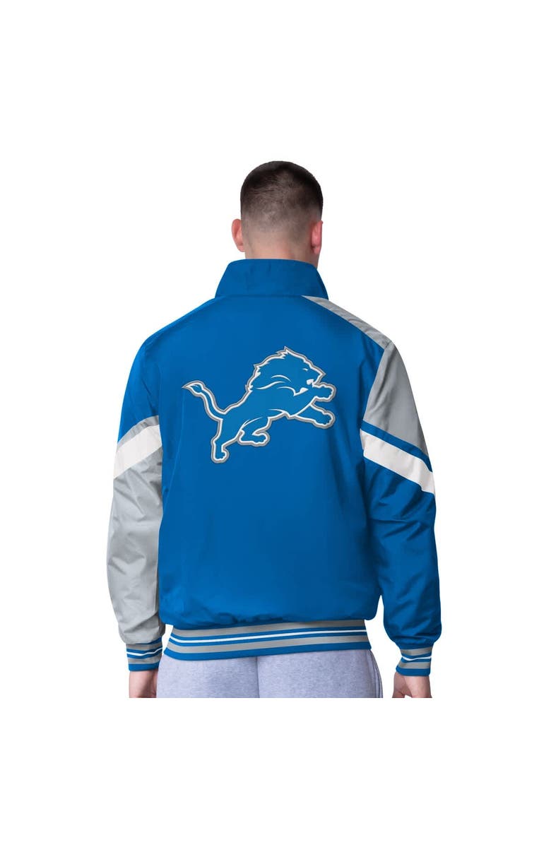 G-III Extreme Men's G-III Extreme Blue Detroit Lions Strong Arm Reversible Full-Zip Jacket, Alternate, color,