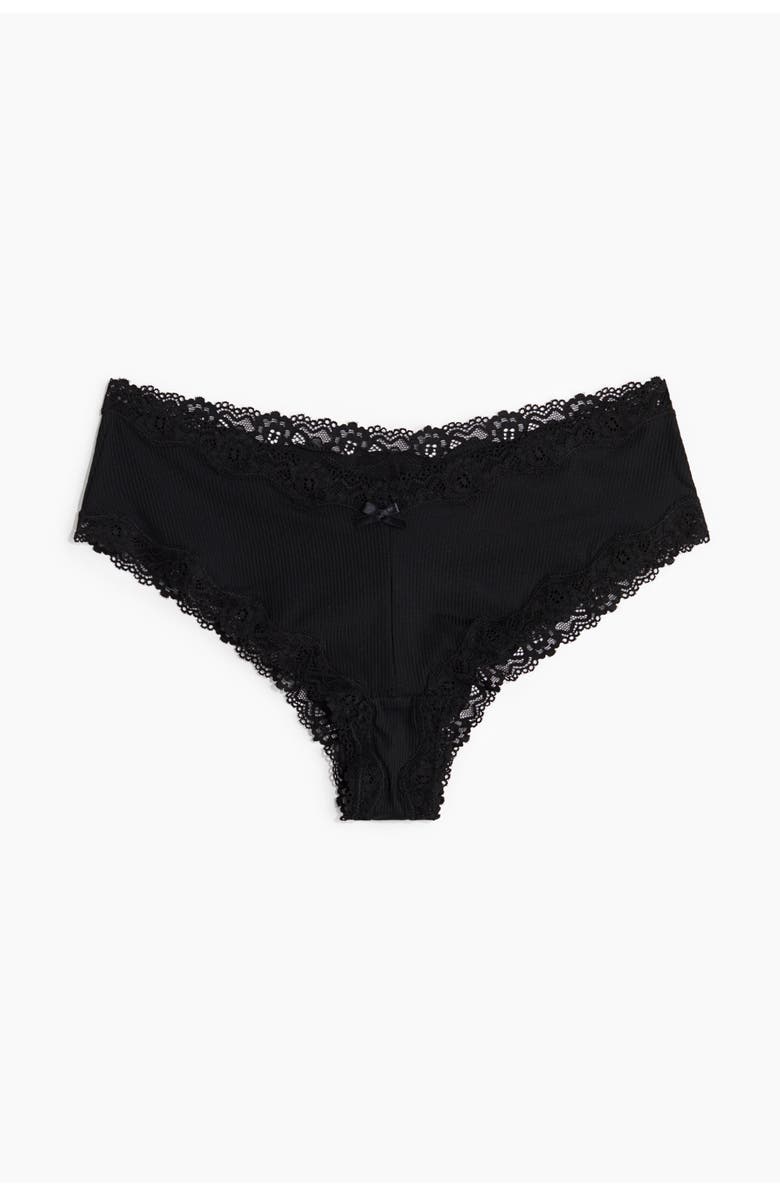 H&M 5-pack microfiber hipster briefs, Alternate, color, Black