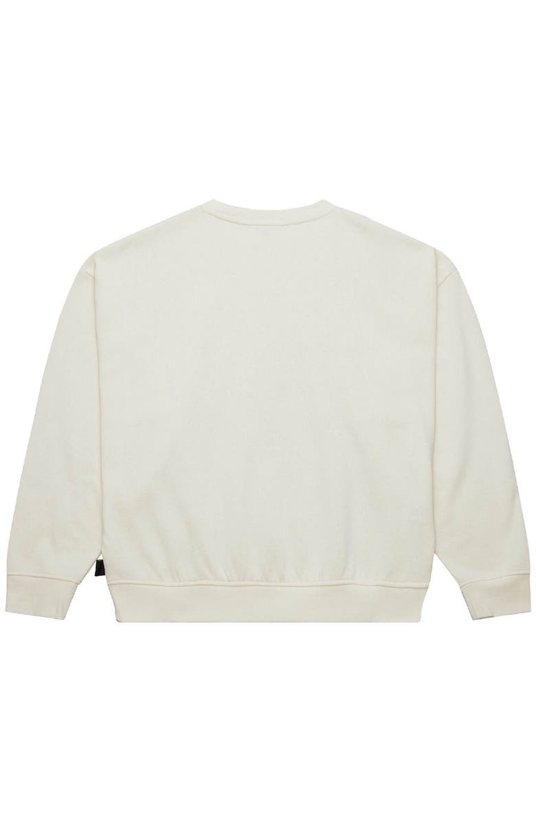 Mitchell & Ness Women's Mitchell & Ness  Cream New York Jets Throwback Logo 3.0 Pullover Sweatshirt, Alternate, color, Cream