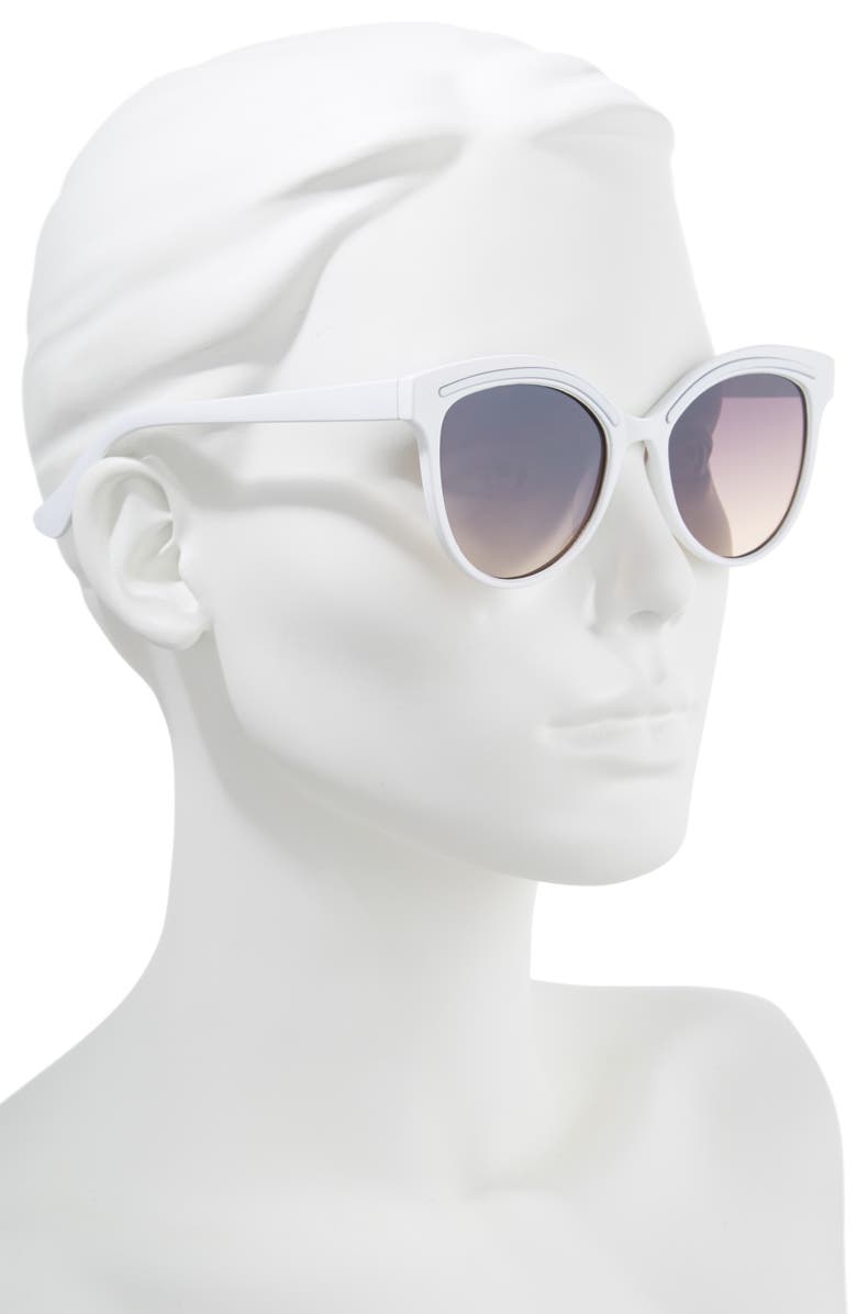 BP. 59mm Metallic Accent Cat Eye Sunglasses, Alternate, color,