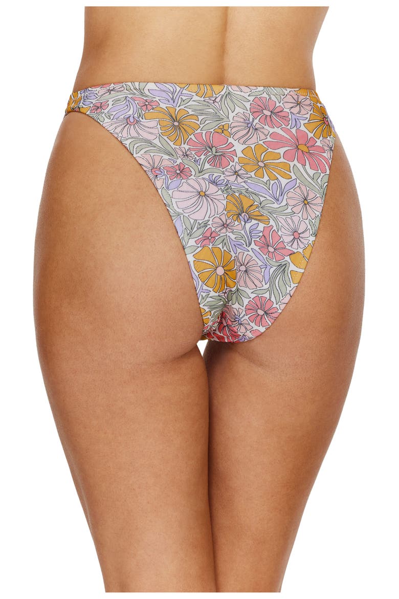Soft Bloom High Waist Bikini Bottom, Alternate, color, Multi