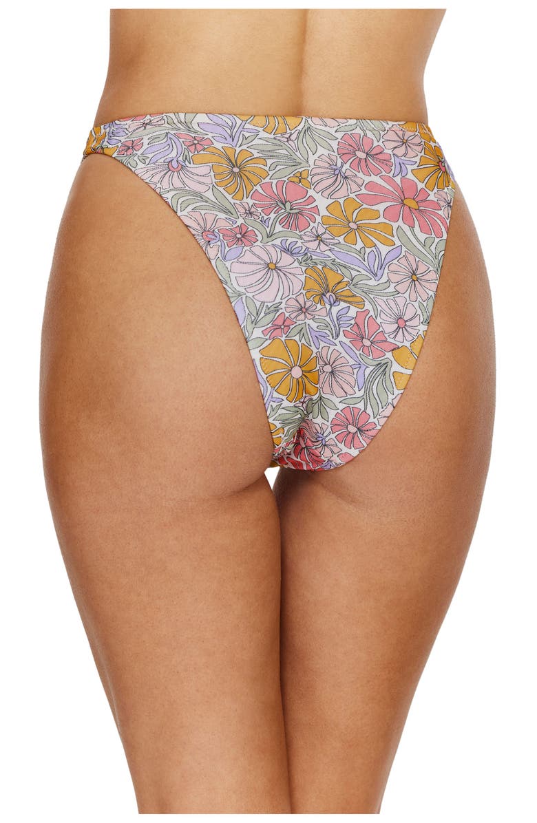 Flirtt Gottex Soft Bloom High Waist Bikini Bottom, Alternate, color, Multi