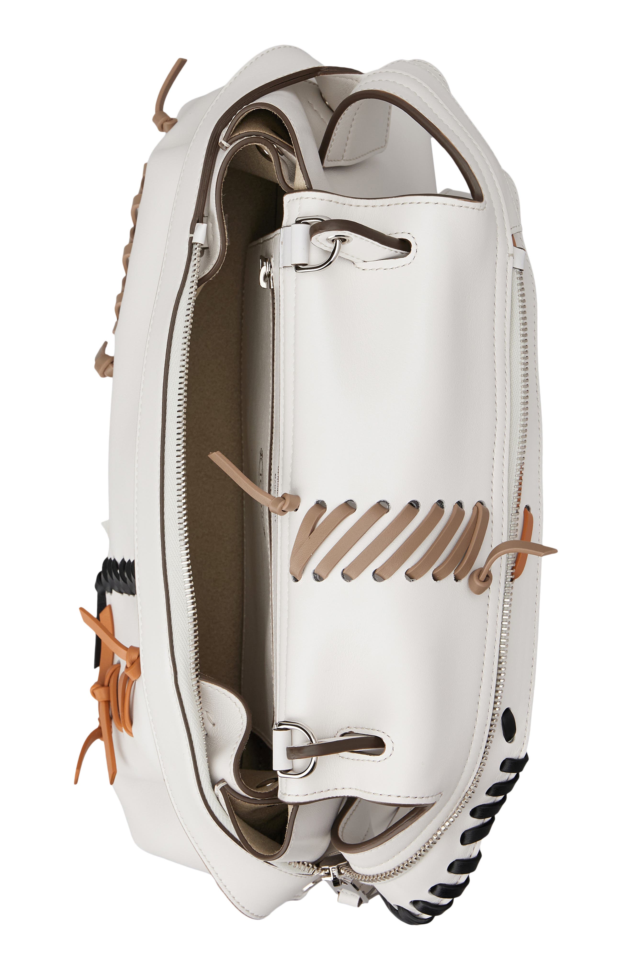 Tod's Small Wave Monospalla Shoulder Bag, Alternate, color, White