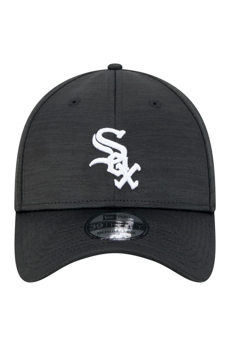 Men's New Era Black Chicago White Sox Tech 39THIRTY Flex Hat, Alternate, color, Black