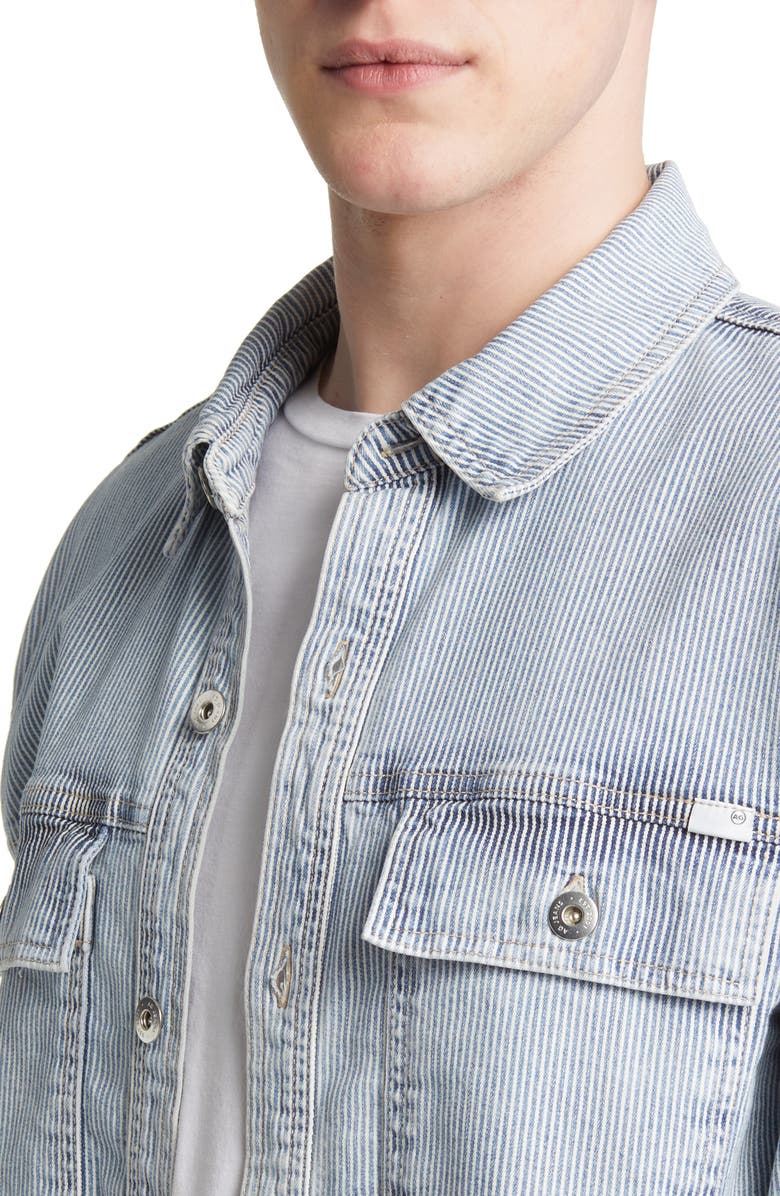 AG Elias Railroad Stripe Shirt Jacket, Alternate, color,