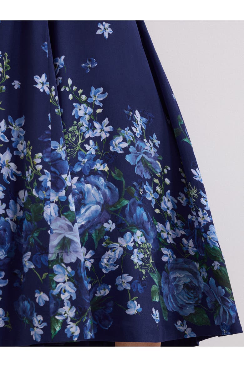 Maeve Floral Skirt, Alternate, color, Navy