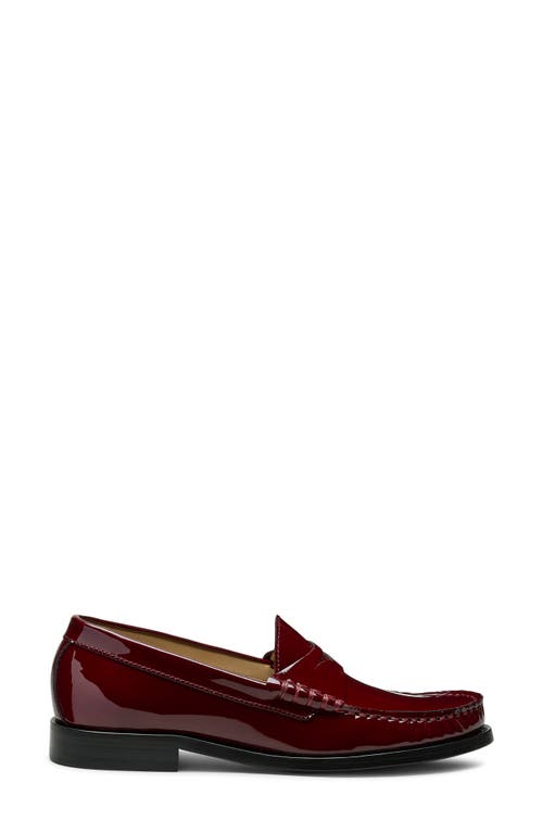 Stuart Weitzman Lottie Penny Loafer In Red
