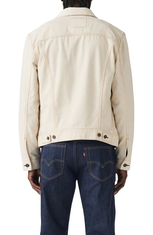 Levi's Cotton Linen Trucker Jacket In Longing For Summer