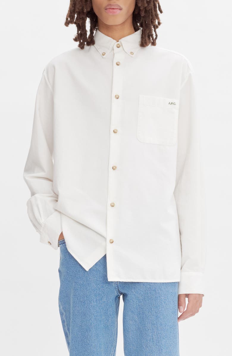 A.P.C. Mateo Oversize Button-Down Shirt, Main, color,