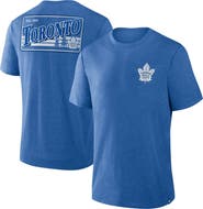 FANATICS Men's Fanatics Heather Blue Toronto Maple Leafs Fan Lanes Tri-Blend T-Shirt