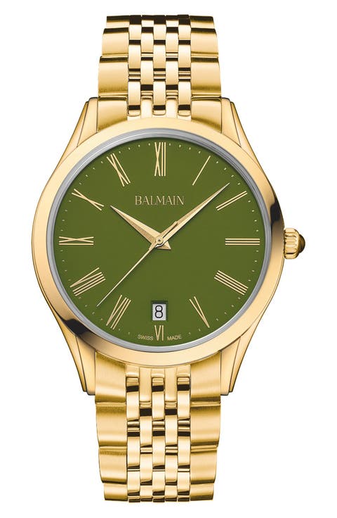 ⭐️BALMAIN swiss レデース腕時計 ブルー&ゴールド 稼働品