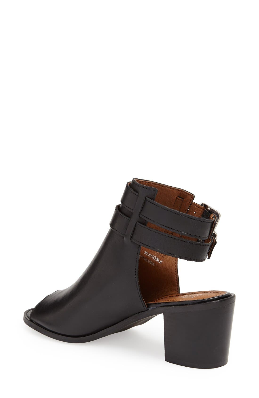 'Jolie' Bootie Sandal, Alternate, color, BLACK