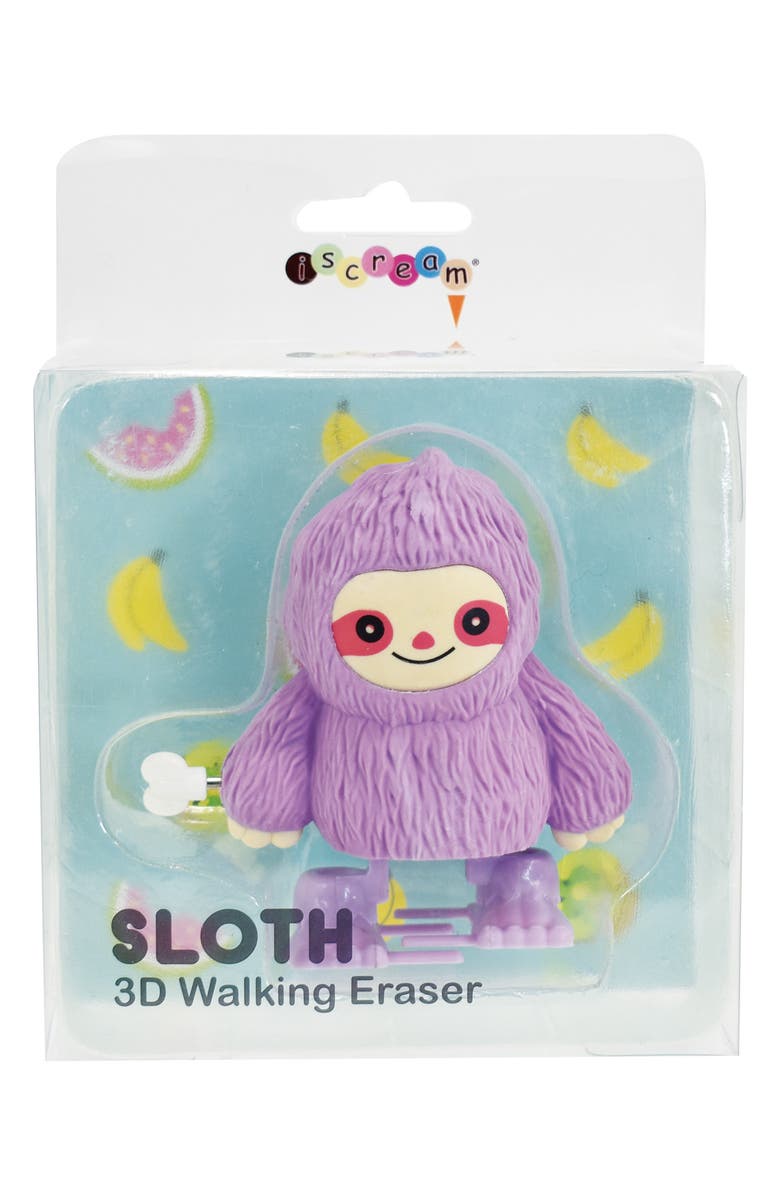 Sloth Back Earser Iscream GIFTS Sloth Walking 3D Eraser | Nordstromrack