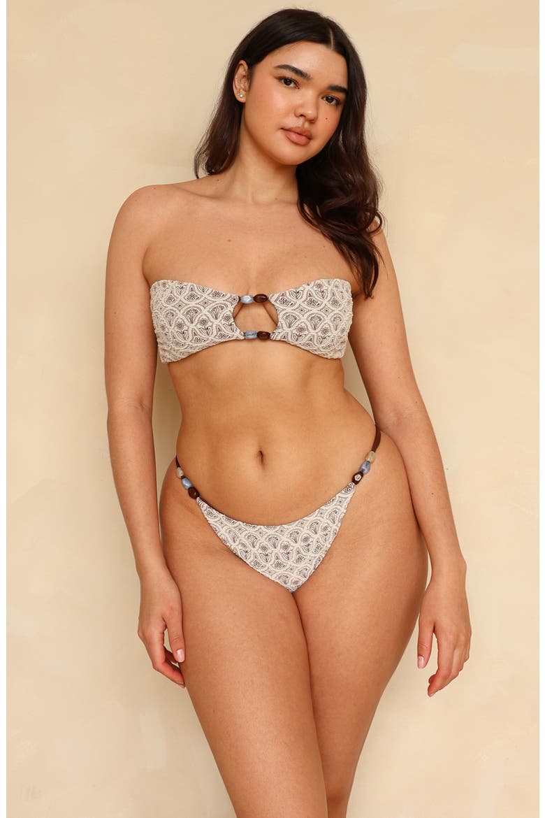 Aftersun Bandeau Bikini Top, Alternate, color, Samba