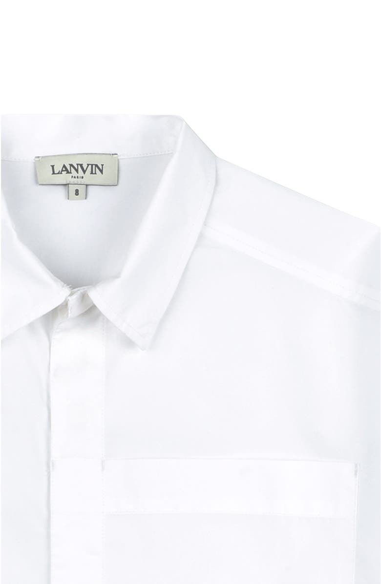 Lanvin Kids Oversized Cotton Shirt, Alternate, color,