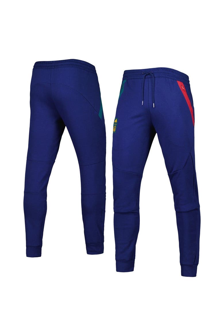 Men's adidas Navy LA Galaxy 2023 Player Club Travel Pants, Main, color, Navy