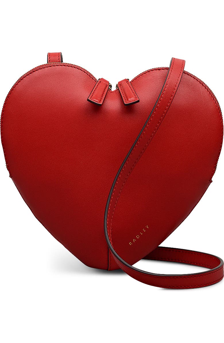 Radley Heart Street Medium Ziptop Crossbody Bag, Alternate, color, Poinsettia