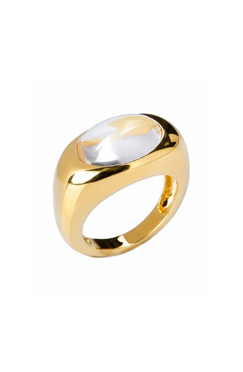 Clear Cabochon Ring