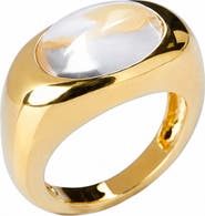 ARGENTO VIVO Clear Cabochon Ring
