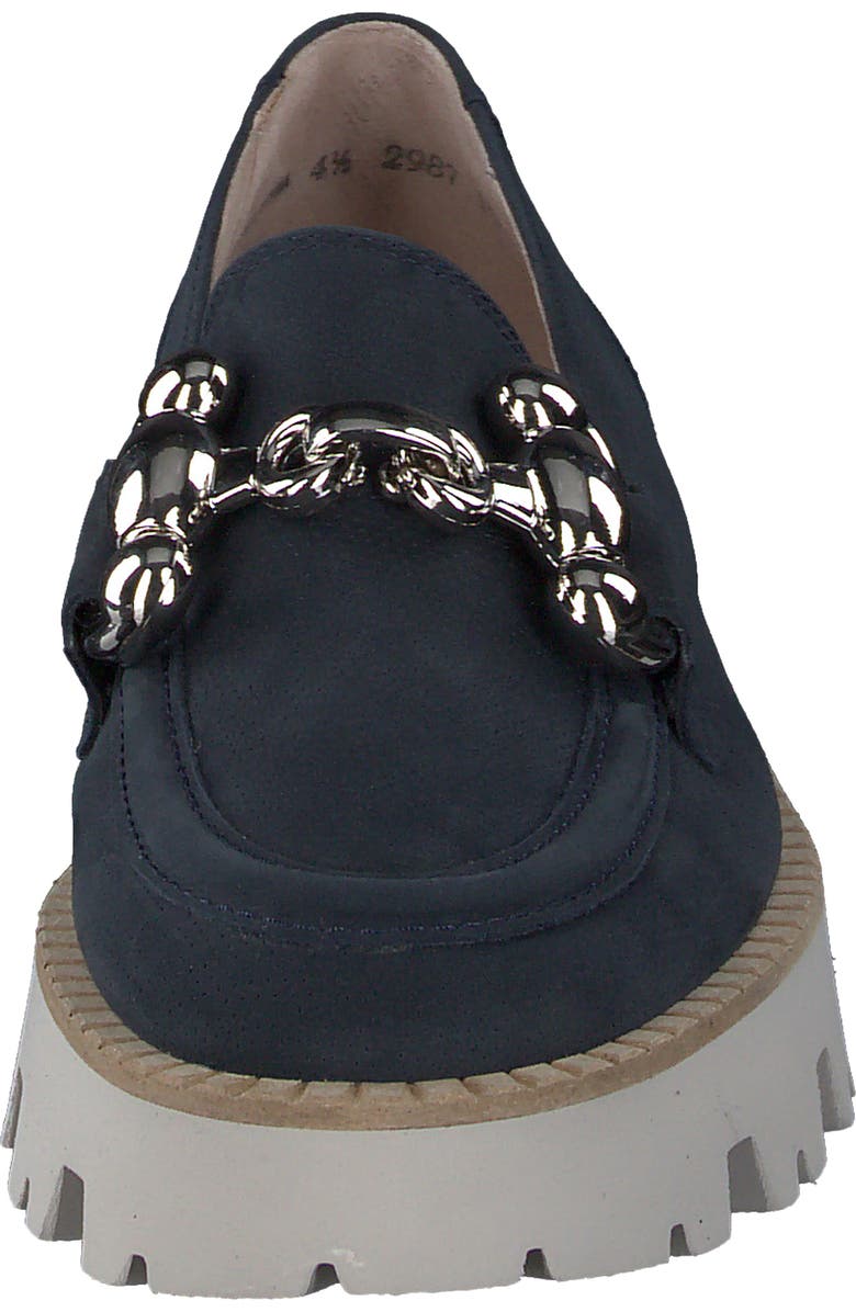 Paul Green Rosetta Platform Loafer, Alternate, color, Space Perf Sport Nubuck