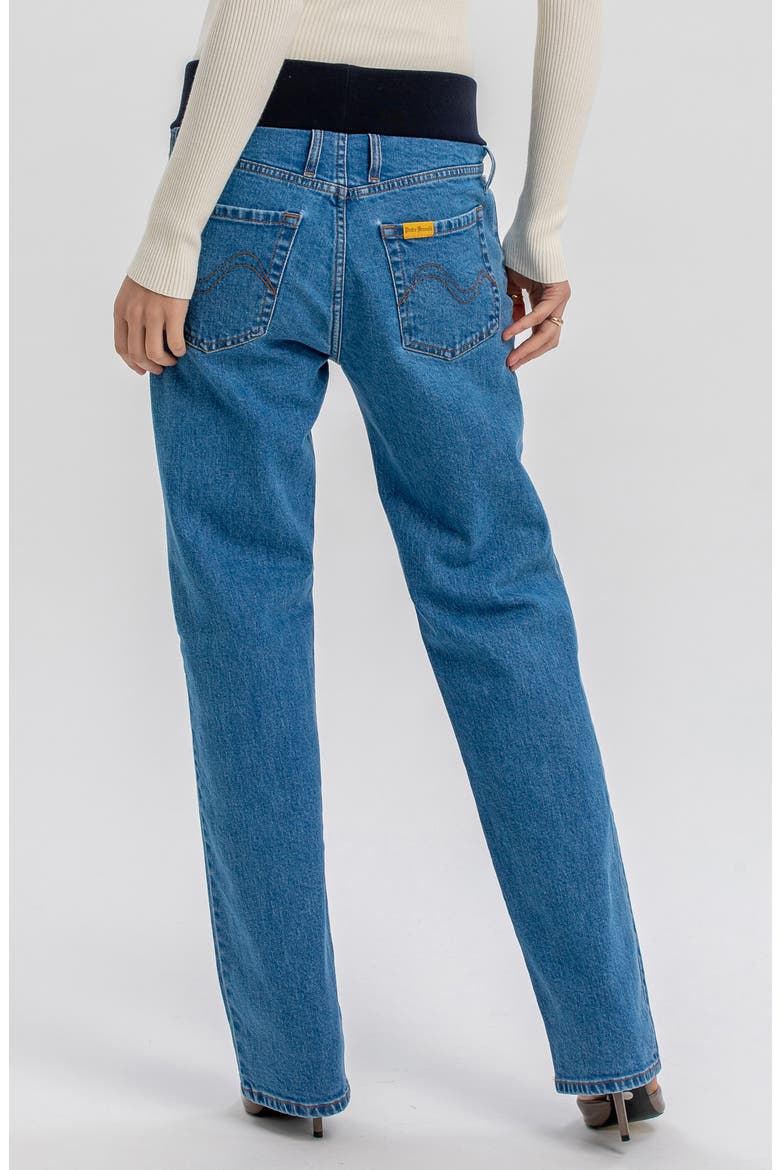 Straight Leg Maternity Jeans, Alternate, color, MEDIUM WASH