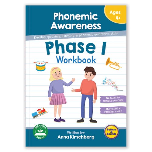 Junior Learning Phase 1 Phonemic Awareness Workbookspeaking & Listening Skills in Multicolored 