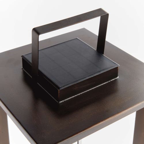 Napa Home & Garden Hanley Solar Led Lantern 18" In Brown