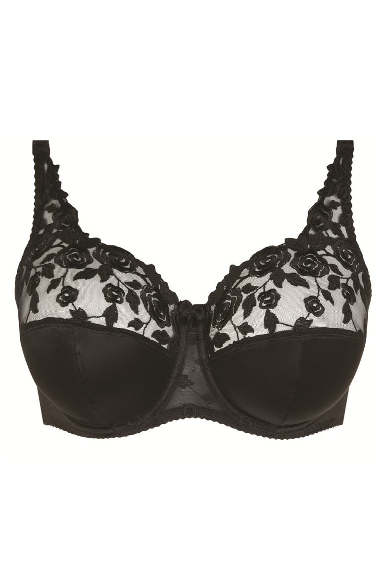 Bella Underwire Full Cup Bra, Alternate, color, BLACK
