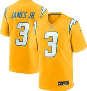 Nike Men's Nike Derwin James Jr. Gold Los Angeles Chargers Alternate Charger Power Game Player Jersey