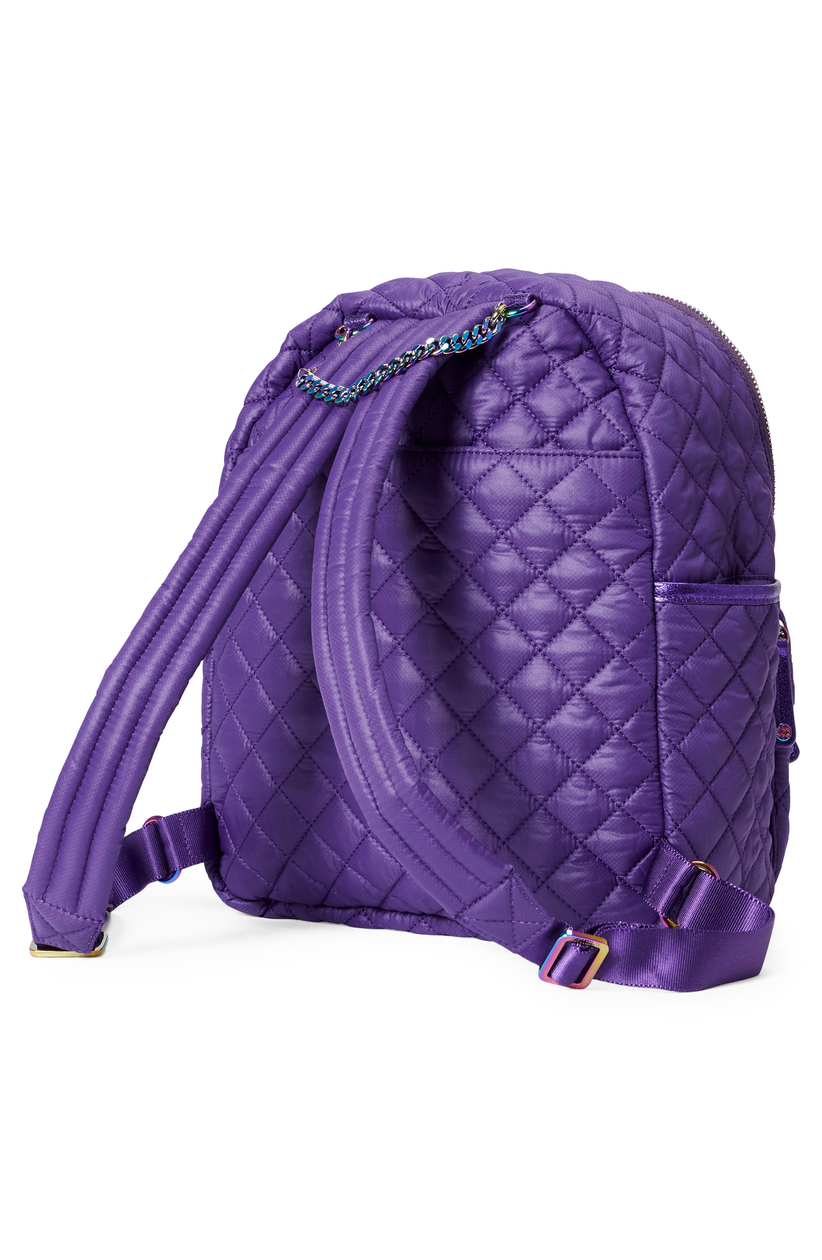 MZ Wallace Small Crosby Quilted Backpack, Alternate, color, 