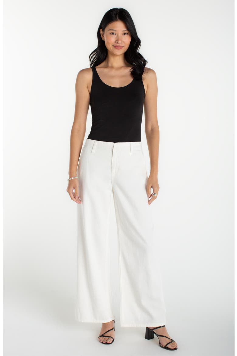 High Waist Wide Leg Jeans, Alternate, color, WHITE