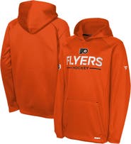 FANATICS Youth Fanatics Orange Philadelphia Flyers Authentic Pro Rink Raglan Hoodie