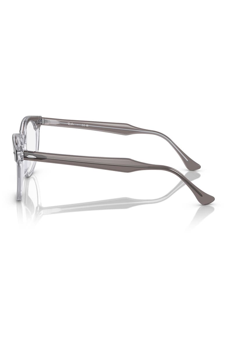 51mm Square Optical Glasses, Alternate, color, DARK GREY
