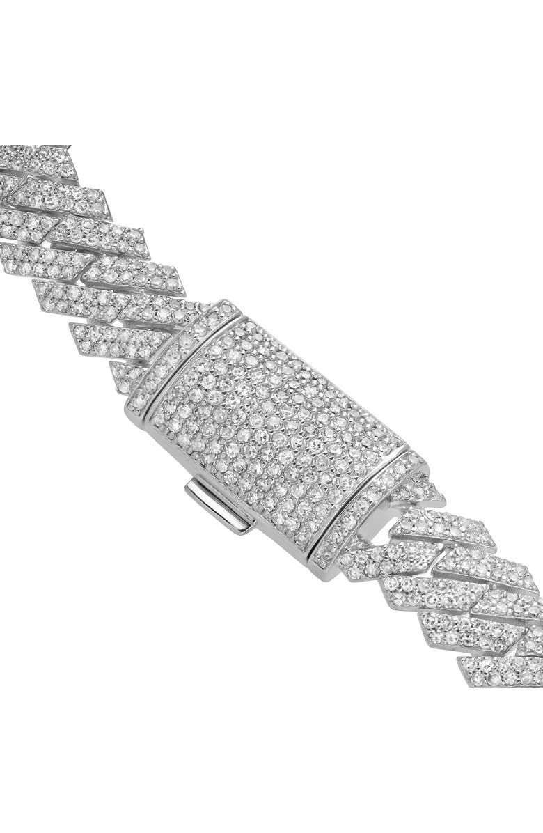 LuvMyJewelry Diamond Link Cuban Bracelet in 10K Gold - 5.6 to 6.3ct., Alternate, color, 