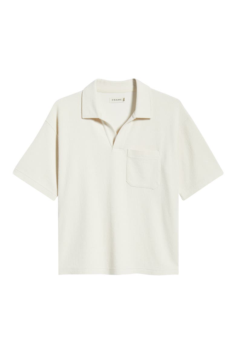 Textured Cotton Blend Polo, Alternate, color, LIGHT STONE