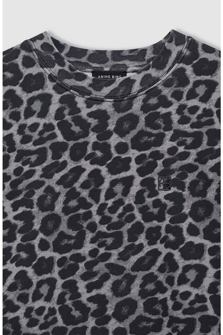 Miles Sweatshirt, Alternate, color, Grey Leopard