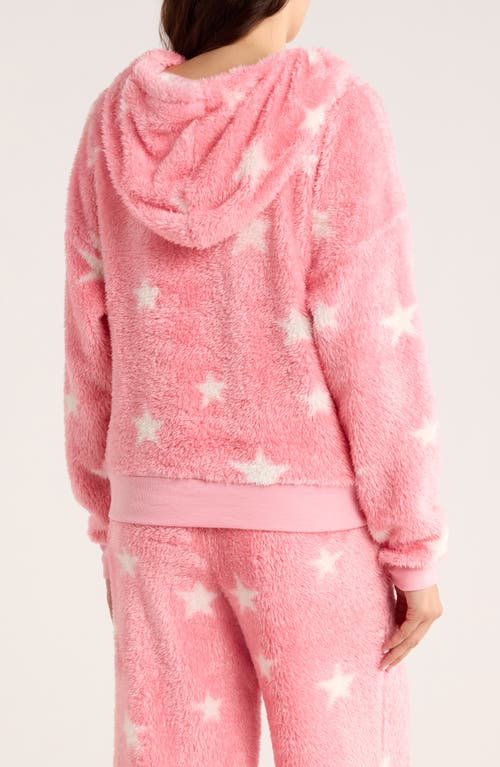 Honeydew Ice Breaker Fair Isle Fleece Hoodie In Pink