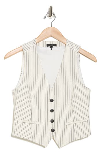 Rag & Bone Priya Ponte Vest In Red